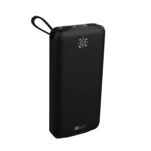 IX-PB013 10.000 Mah El Fenerli Çoklu Şarj Özellikli Powerbank Taşınabilir Şarj Cihazı - Siyah